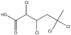 2,3,5,5-テトラクロロカプロン酸 化学構造式