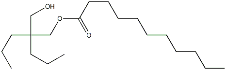 Undecanoic acid 2-(hydroxymethyl)-2-propylpentyl ester Struktur
