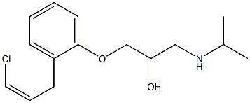 1-[2-[(Z)-3-Chloro-2-propenyl]phenoxy]-3-(isopropylamino)-2-propanol