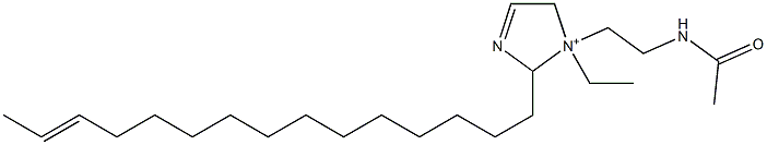 1-[2-(Acetylamino)ethyl]-1-ethyl-2-(13-pentadecenyl)-3-imidazoline-1-ium Structure