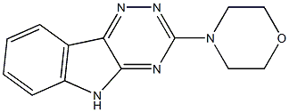 3-Morpholino-5H-1,2,4-triazino[5,6-b]indole Struktur