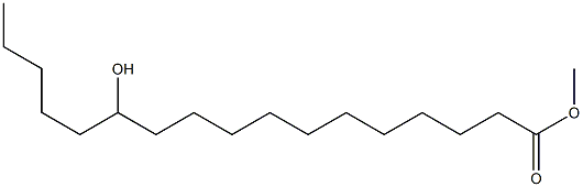 12-Hydroxyheptadecanoic acid methyl ester Struktur