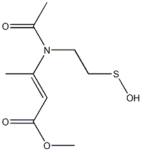 3-[N-Acetyl-N-(2-hydroxythioethyl)amino]isocrotonic acid methyl ester