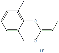 Lithium(1Z)-1-[(2,6-dimethylphenyl)oxy]-1-propene-1-olate Struktur