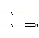 ペンタメチルジシラニルシアニド 化学構造式