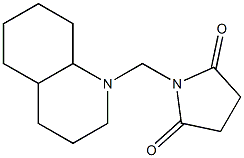 N-[[3,4,4a,5,6,7,8,8a-Octahydroquinolin-1(2H)-yl]methyl]succinimide Struktur