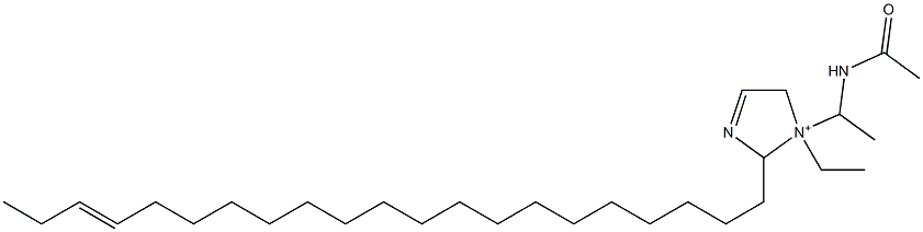 1-[1-(Acetylamino)ethyl]-1-ethyl-2-(18-henicosenyl)-3-imidazoline-1-ium Struktur