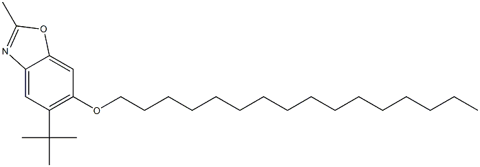 5-tert-Butyl-6-hexadecyloxy-2-methylbenzoxazole Struktur