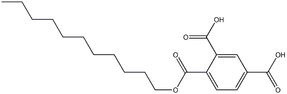 1,2,4-Benzenetricarboxylic acid dihydrogen 1-undecyl ester Struktur