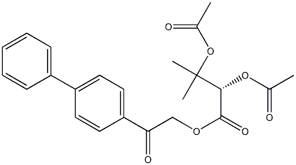 [S,(+)]-2,3-Bis(acetyloxy)-3-methylbutyric acid p-phenylphenacyl ester