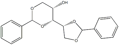 1-O,3-O:4-O,5-O-Dibenzylidene-D-xylitol Struktur