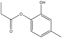 Propanoic acid 2-hydroxy-4-methylphenyl ester Structure