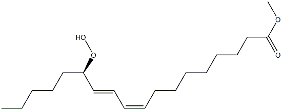 (9Z,11E,13R)-13-Hydroperoxy-9,11-octadecadienoic acid methyl ester Structure