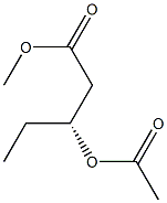 [R,(+)]-3-Acetyloxyvaleric acid methyl ester Struktur