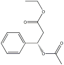 (3S)-3-Acetoxy-3-phenylpropionic acid ethyl ester Struktur