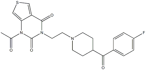 1-Acetyl-3-[2-[4-(4-fluorobenzoyl)piperidino]ethyl]thieno[3,4-d]pyrimidine-2,4(1H,3H)-dione|