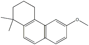 1,2,3,4-Tetrahydro-6-methoxy-1,1-dimethylphenanthrene Struktur