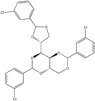 1-O,2-O:3-O,5-O:4-O,6-O-Tris(3-chlorobenzylidene)-L-glucitol