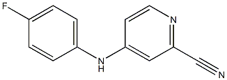4-(4-Fluorophenylamino)pyridine-2-carbonitrile 结构式