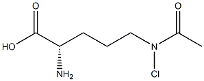 (2S)-2-Amino-5-(chloroacetylamino)pentanoic acid Structure