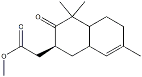 [[(2S)-1,2,3,4,4a,5,6,8a-Octahydro-4,4,7-trimethyl-3-oxonaphthalen]-2-yl]acetic acid methyl ester Structure