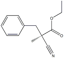 [R,(-)]-2-Cyano-2-methyl-3-phenylpropionic acid ethyl ester