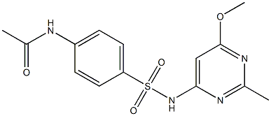 4-Acetylamino-N-(4-methoxy-2-methyl-6-pyrimidinyl)benzenesulfonamide