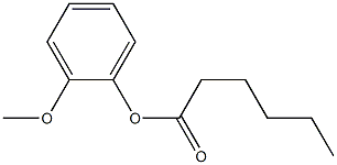 Hexanoic acid 2-methoxyphenyl ester 结构式