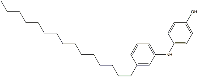 3'-ペンタデシル[イミノビスベンゼン]-4-オール 化学構造式