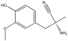 [R,(-)]-2-Amino-2-(4-hydroxy-3-methoxybenzyl)propiononitrile
