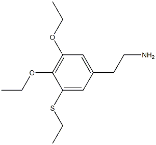 3-(Ethylthio)-4,5-diethoxyphenethylamine Struktur