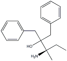 [R,(+)]-3-Amino-2-benzyl-3-methyl-1-phenyl-2-pentanol Structure