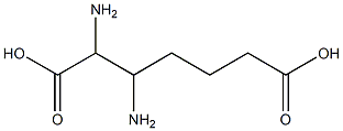 2,3-ジアミノピメリン酸 化学構造式