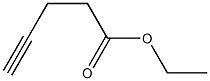 4-ペンチン酸エチル 化学構造式