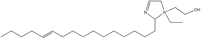 1-Ethyl-2-(11-hexadecenyl)-1-(2-hydroxyethyl)-3-imidazoline-1-ium Struktur