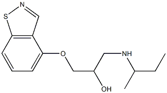1-(1,2-Benzisothiazol-4-yloxy)-3-(sec-butylamino)-2-propanol