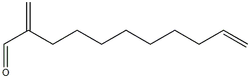 2-メチレン-10-ウンデセナール 化学構造式