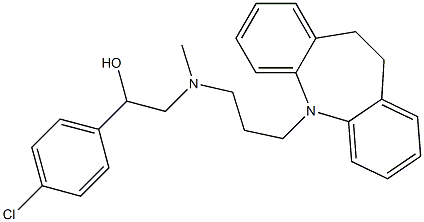  1-(4-Chlorophenyl)-2-[[3-[(10,11-dihydro-5H-dibenz[b,f]azepin)-5-yl]propyl]methylamino]ethanol