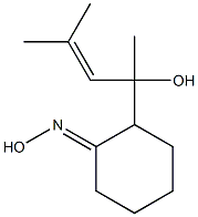 (1E)-2-(1-ヒドロキシ-1,3-ジメチル-2-ブテニル)シクロヘキサノンオキシム 化学構造式