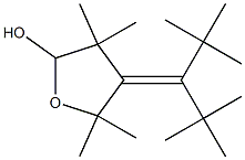 4-(1-tert-ブチル-2,2-ジメチルプロピリデン)-3,3,5,5-テトラメチルテトラヒドロフラン-2-オール 化学構造式