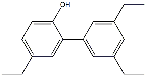 4-Ethyl-2-(3,5-diethylphenyl)phenol Struktur