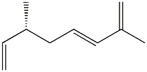 [R,(-)]-2,6-Dimethyl-1,3,7-octatriene Structure