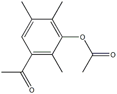 酢酸3-アセチル-2,5,6-トリメチルフェニル 化学構造式