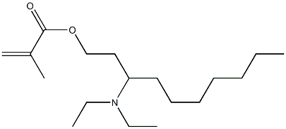 Methacrylic acid 3-(diethylamino)decyl ester Struktur