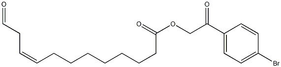 (Z)-12-Oxo-9-dodecenoic acid 2-(4-bromophenyl)-2-oxoethyl ester Struktur