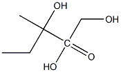 (4R)-3,5-Dihydroxy-3-methyl(4-3H)pentanoic acid 结构式