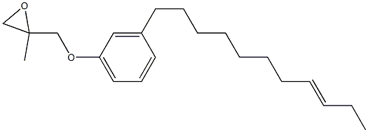 3-(8-Undecenyl)phenyl 2-methylglycidyl ether Struktur