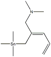[(2Z)-2-(Dimethylaminomethyl)-2,4-pentadienyl]trimethylstannane Structure