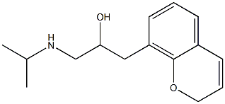 1-(2H-1-Benzopyran-8-yl)-3-(isopropylamino)propan-2-ol Structure