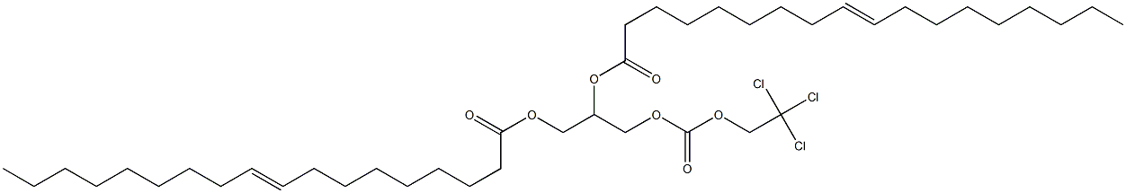 (+)-1-O,2-O-Dielaidoyl-3-O-(2,2,2-trichloroethyloxycarbonyl)-D-glycerol 结构式